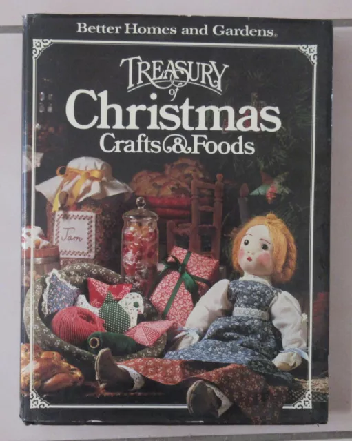 Better Homes Gardens Treasury Of Christmas Crafts And Foods Book 1980, hc w/sc