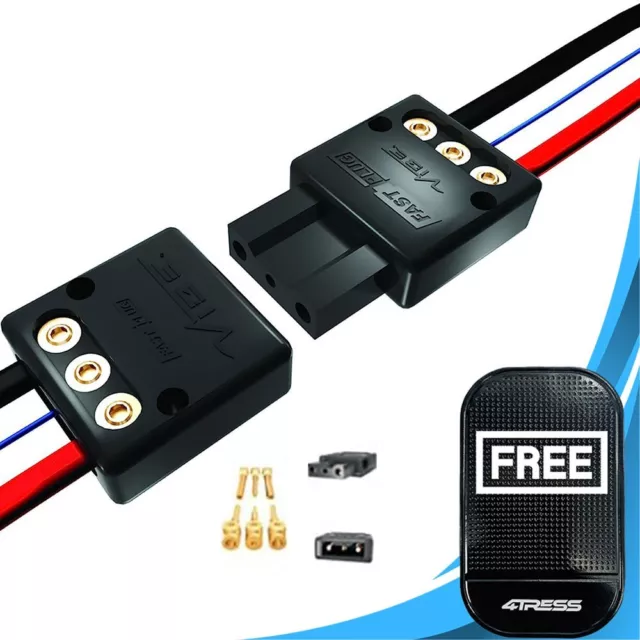 Vibe Fast Plug 12v Car Quick Release Amplifier Active Sub Box Power Connector.M✅