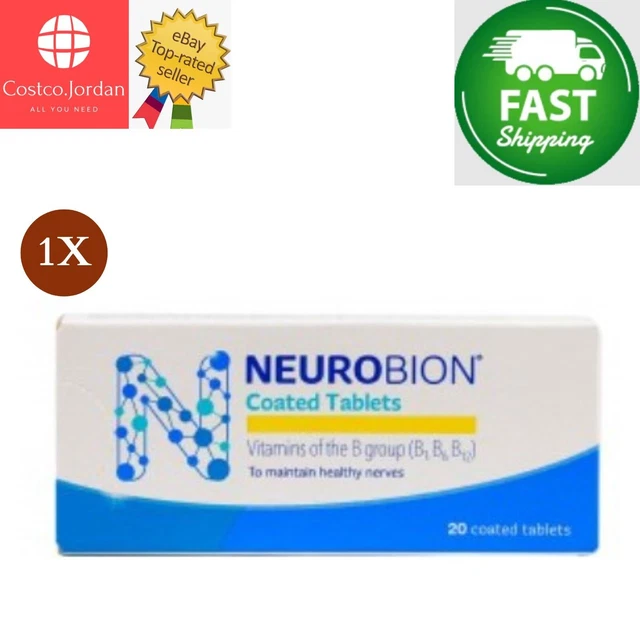 Vitamine Neurobion B1 B6 B20 Comprimés - 20 Pièces Neuf Autriche Pour Nerfs Et Engourdissements