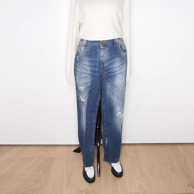 Jean Zara Slim Bleu Délavé – Taille 38/UK10, Coupe Droite, Très Bon état