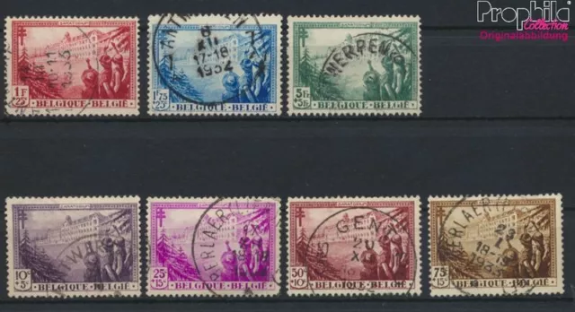 Belgique 347-353 (complète edition) oblitéré 1932 la tuberculose (9861829