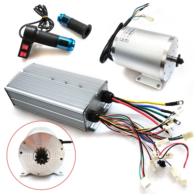 72V 3000W BLDC Motor Kit And Brushless Controller For Electric Scooter