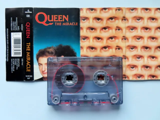 QUEEN The Miracle UK CASSETTE ALBUM/TESTED