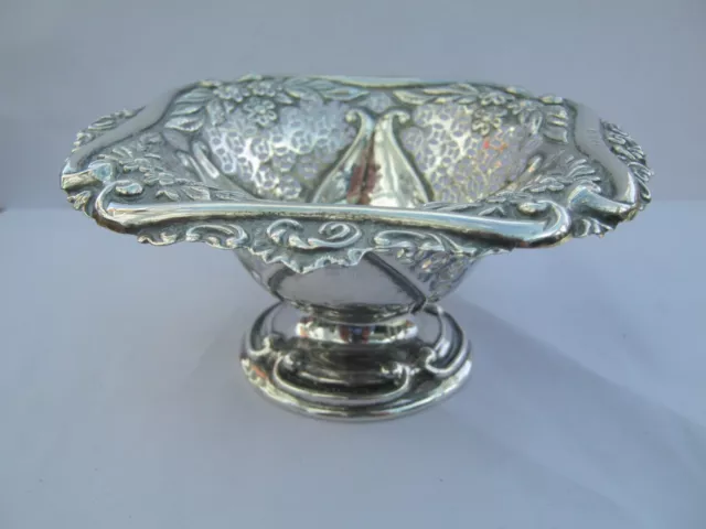 Birmingham 1897 Victorian Sterling Silver Comport Dish