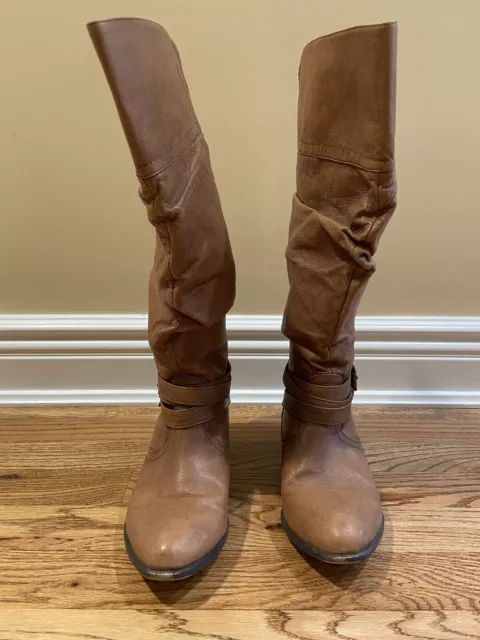 steve madden Casstro boots Cognac size 7M