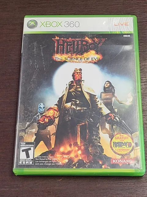 Hellboy: The Science of Evil (Microsoft Xbox 360, 2008) Tested and Complete