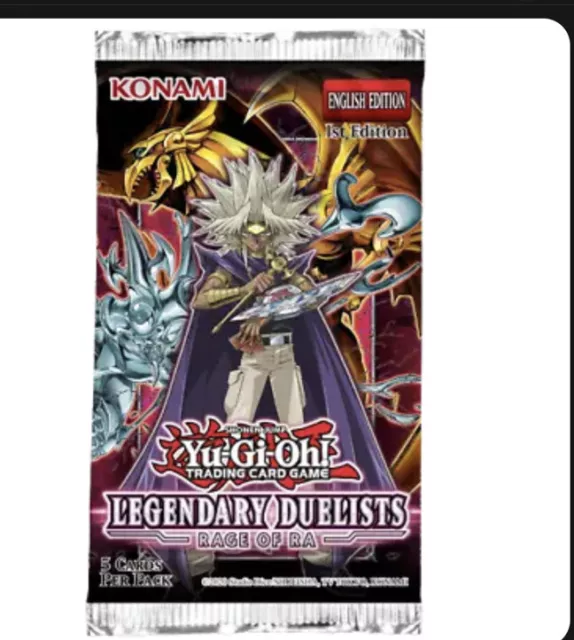 Yugioh: Legendary Duelists: Rage Of Ra - Sealed Booster Pack - 1st Edition -LED7
