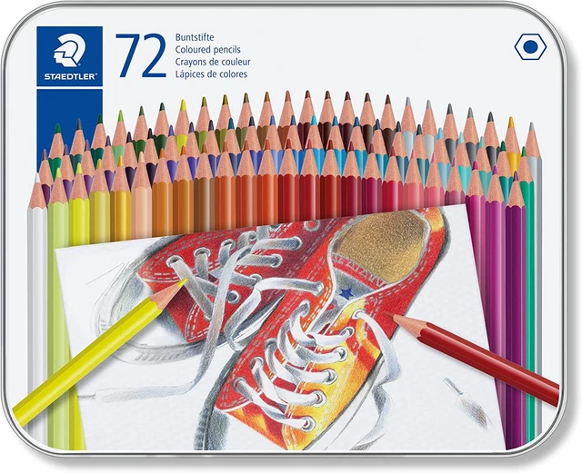 Lápices de colores STAEDTLER 175 M72 sin madera - surtidos colores lata de 72
