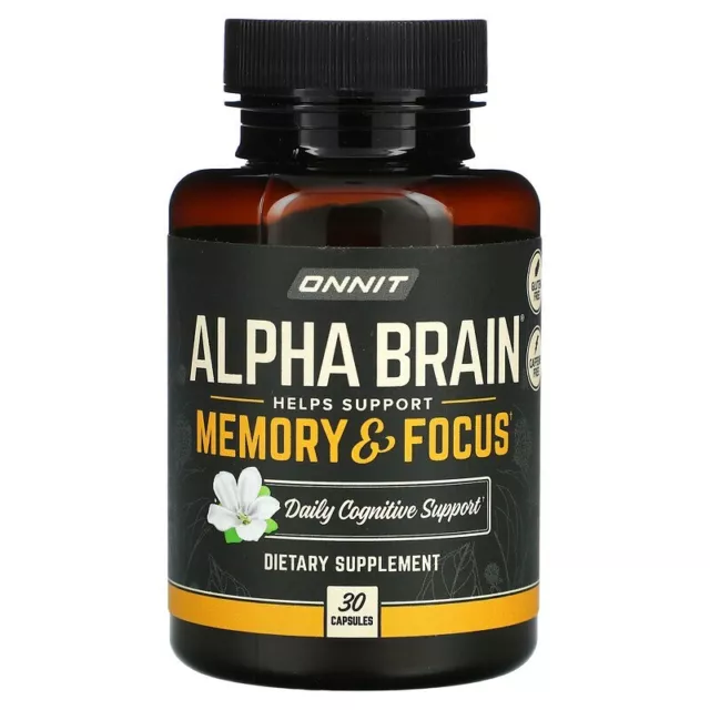 Alpha Brain Premium Nootropic Brain Memory Focus Supplement