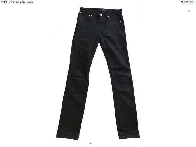 Tres beau jeans slim noir Apc 34 tbe