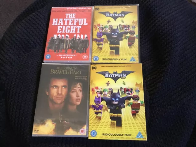 job lot new and sealed dvds in mint condition