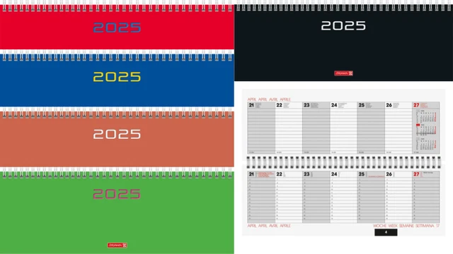  BRUNNEN QUERKALENDER 2025 Tischkalender Schreibtischkalender Bildidee 