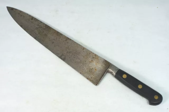 Vintage Sabatier Professional France 12" Carbon Steel Kitchen Chef's Knife