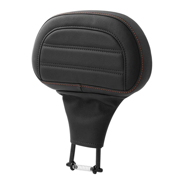 Black Front Driver Rider Backrest Pad Fit For Harley Street Road Glide 88-23