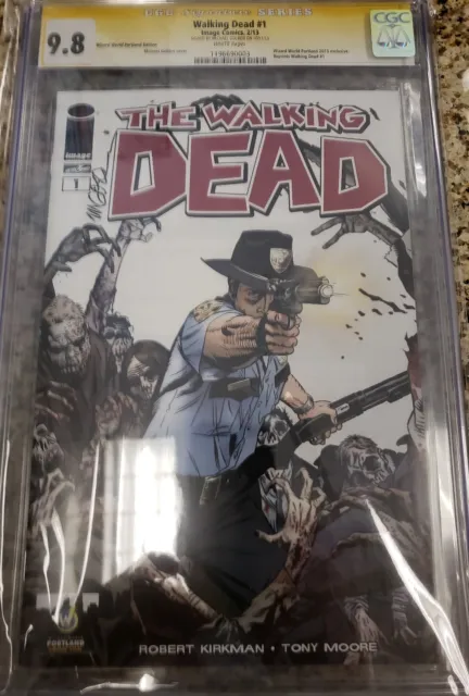 THE WALKING DEAD #1 2013 Portland Wizard CGC SS 9.8 Signed by Michael Golden