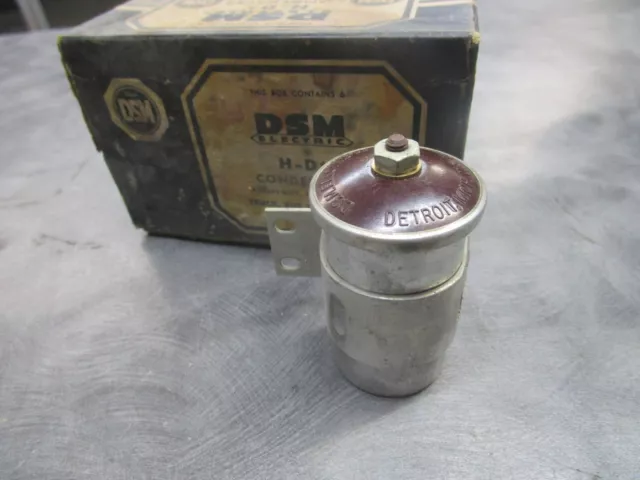 Vintage 1950 1940 1930 Ignition Distributor Condenser External Dsm Mallory Dual