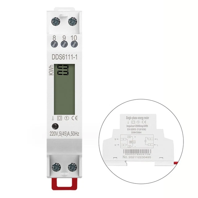 ADVANCED SMART DIGITAL Electricity Meter for Single Phase Power ...