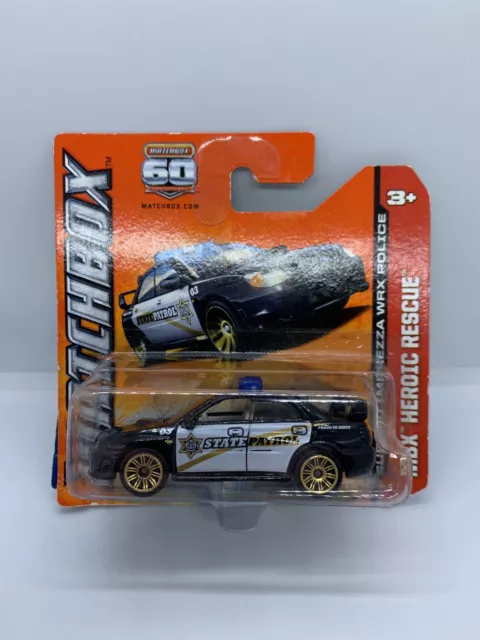 Matchbox -  Subaru Impreza WRX STI Police Car Black - Diecast - 1:64 - BOXED