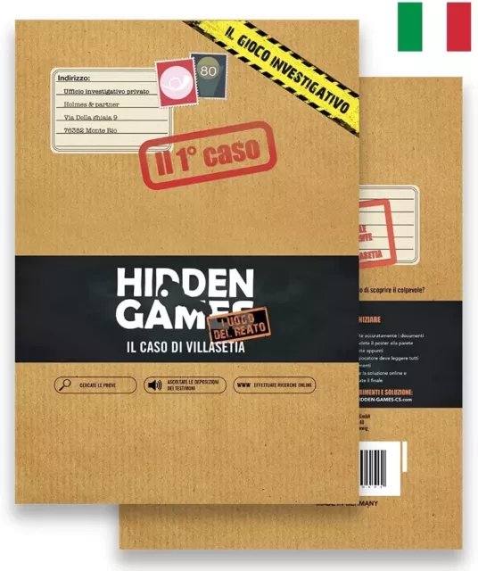 Hidden Games - CASO 1 - gioco investigativo, scena del crimine 1-6 persone
