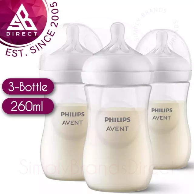 Philips Avent Naturel Response 3.0 Bébé Lait Bouteilles │ sans Bpa │ 260ml │ 1m