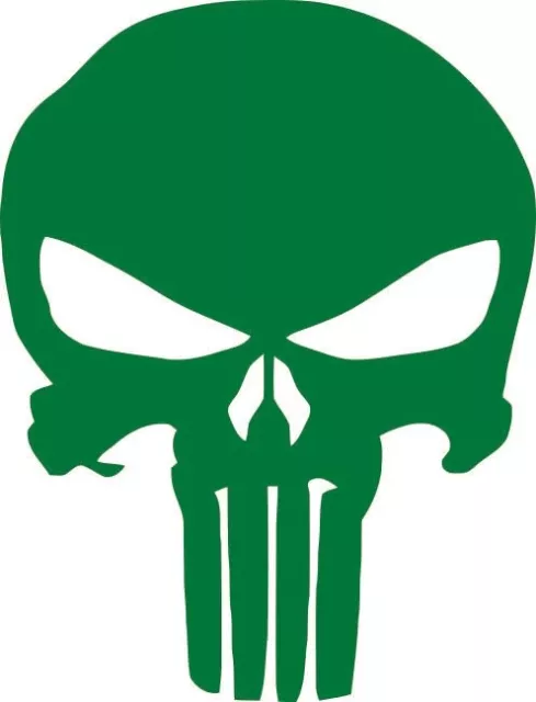 AUFKLEBER PUNISHER KOPF Skull Totenkopf grün Autoaufkleber Sticker EUR 3,29  - PicClick DE
