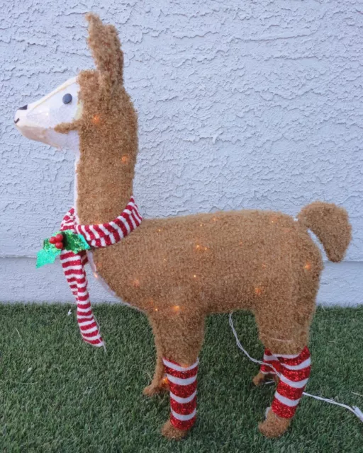 WINTER WONDER LANE 31" 50 Lights Llama Indoor/Outdoor Christmas Decoration w/Box