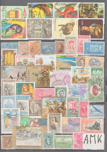 Süd Und Mittelamerika   Briefmarken Lot Gestempelt Und Ungebraucht Siehe 2 Fotos