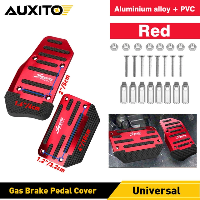 [RED] Non-Slip Automatic Gas Brake Foot Pedal Pad Cover Car Accessories Parts US