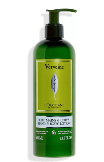 NEW SPA SIZE!  L'Occitane Verbena Hand & Body Body Lotion - 13.5 FL Oz/400 mL