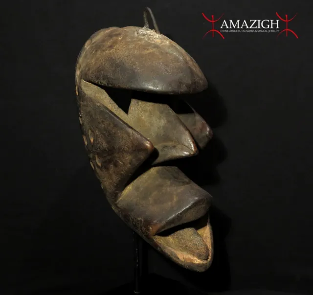 Old Tribally Used Kagle Mask – Dan / Kran / We - Ivory Coast - Outstanding Piece
