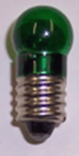 Gargraves 1447G 18 Volt Green Transparent Screw Small Globe Bulb