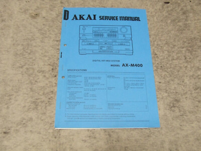 CIRCUIT DIAGRAM SERVICE Manual for AKAI AX-M400 Midi System Stereo