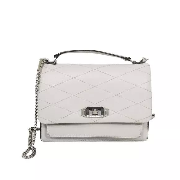 Rebecca Minkoff Je T'aime Convertible Leather Crossbody Bag in Gray Putty $295