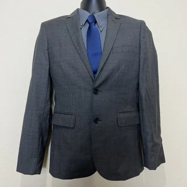 New J. Crew Crewcuts Boys 16 Ludlow Blazer Jacket Italian Wool Gray Trip