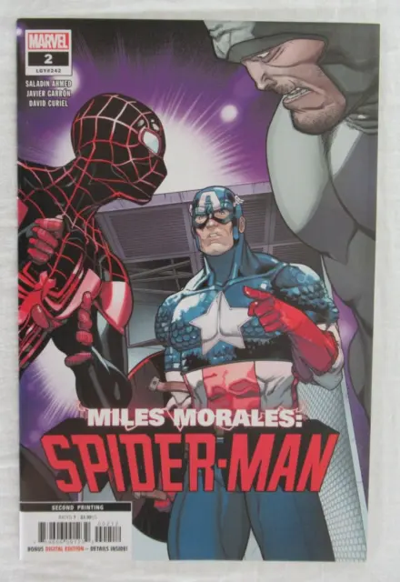 Miles Morales Spider-Man #2 2nd Printing Variant Cover Marvel Comics 2019