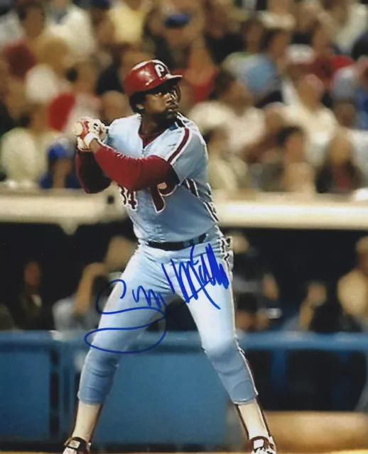 Gary Matthews Autographed Signed 8x10 Photo - Phillies Braves Cubs Giants w/COA