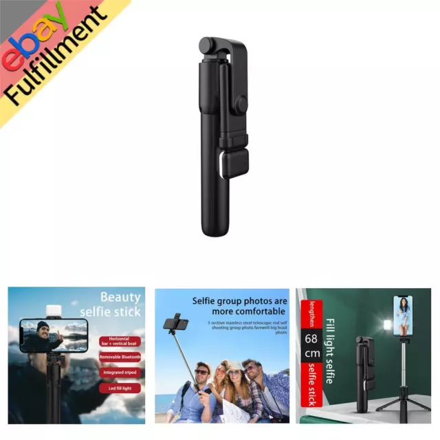 CellPhone Bluetooth Selfie Stick Tripod Rotating 360° Remote With Charging Line