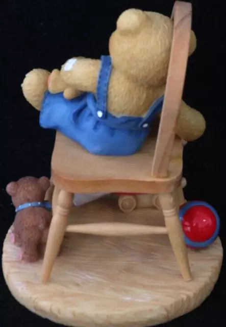 Cherished Teddies 476471 Joseph Baby On Chair With Blankie puppie Figurine 1998 3