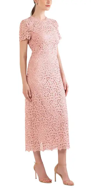 Shoshanna Women's Midnight Blush Lace Dress  Size 12