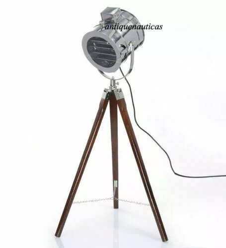 Marine Search Light Designer Floor Lamp Nautical Spot Studio Tripod Floor Lamp