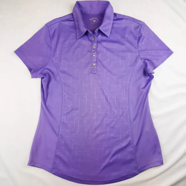 Callaway Ladies Polo Top Medium Purple