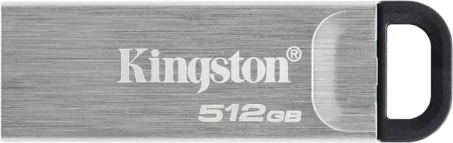 Kingston DataTraveler Kyson USB 3.2 Gen 1 Flash Drive 512GB - Stylish Capless Me