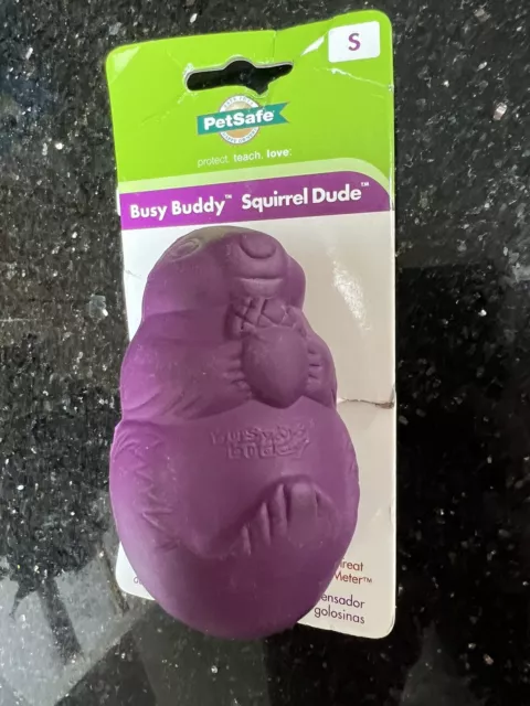 PetSafe Busy Buddy Squirrel Dude Interactive Treat Dispensing Dog Toy-Chew Small
