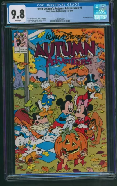 Walt Disney's Autumn Adventures #1 CGC 9.8 Fall 1990 Comics