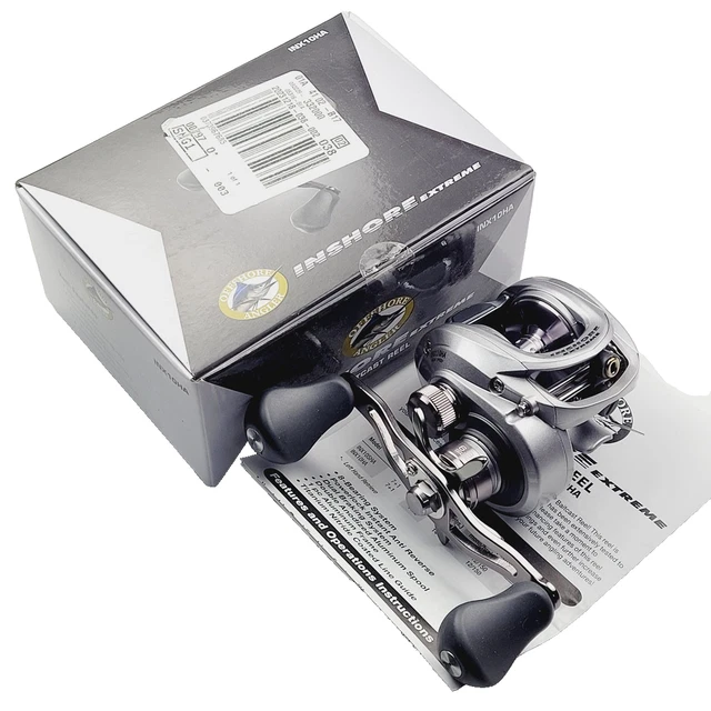 bass pro shops enigma baitcasting reel Chaos CNC for Saltwater & Freshwater Fishing Black&Gold / Right Hand grooved and ported BASS PRO SHOPS Inshore Angler