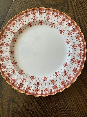 Vintage spode fleur de lys red Salad/dessert Plate Y7481