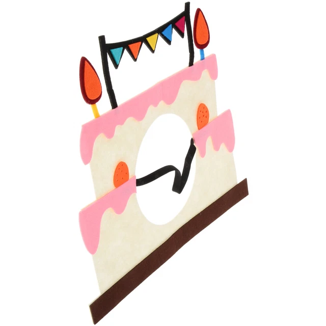 Kit Décoration Anniversaire - 1 Drapeau Tissu 18x13cm + 1 Chapeau Fête Beige | Accessoires Photo Et Déco De Fête