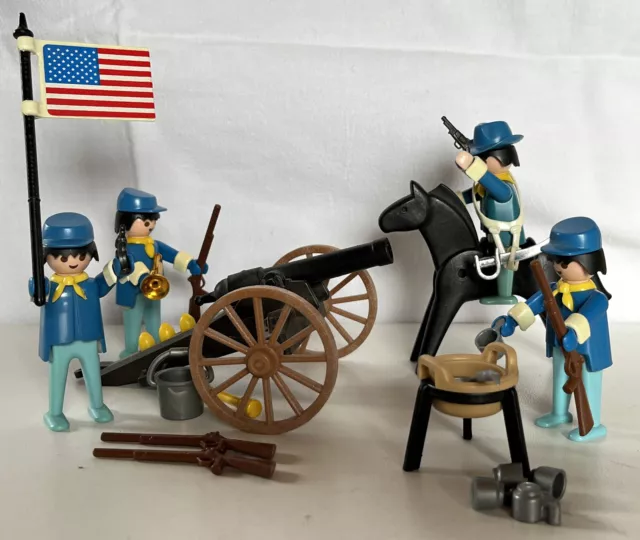 Playmobil Nr. 3485 US-Kavallerie mit Kanone