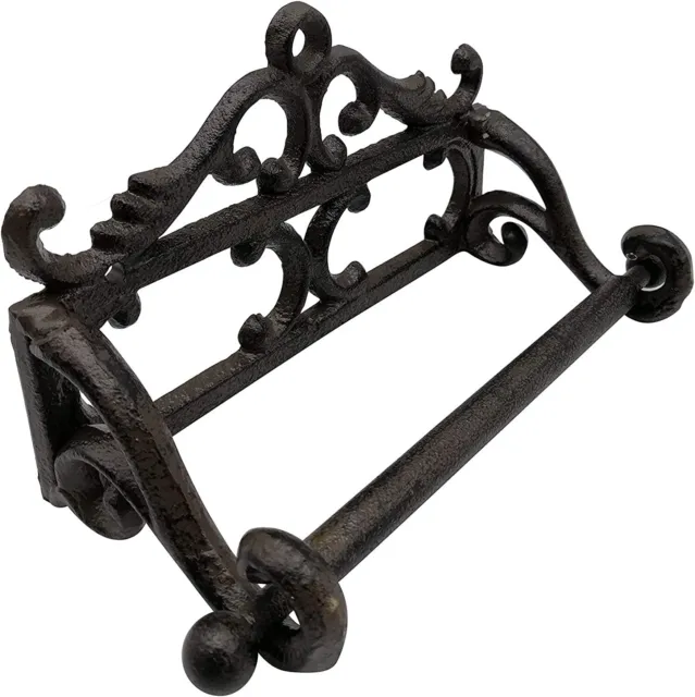 Comfy Hour Antique and Vintage Ocean Collection Cast Iron Tissue Holder, Aged 3