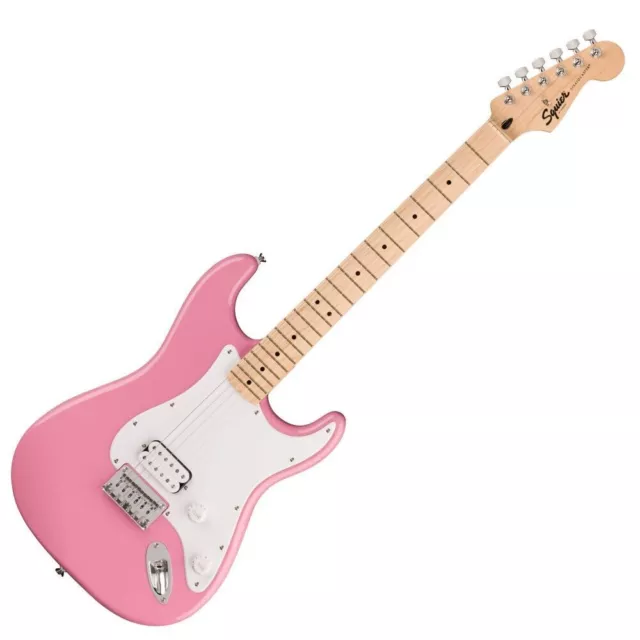 Squier by Fender Sonic Stratocaster HT H MN FLP Electric Guitar Flash Pink Used